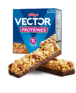 Barre tendre Kellogs Vector Protéines mélange de noix