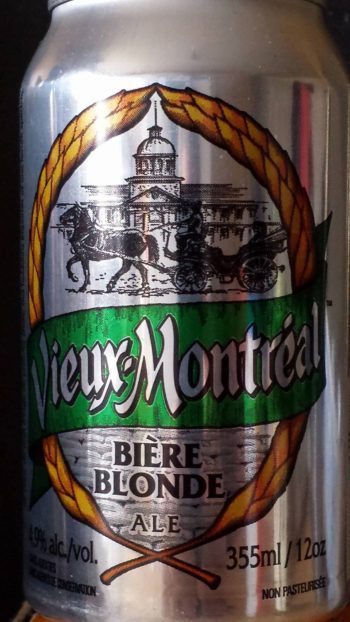 Bière blonde Vieux-Montréa;