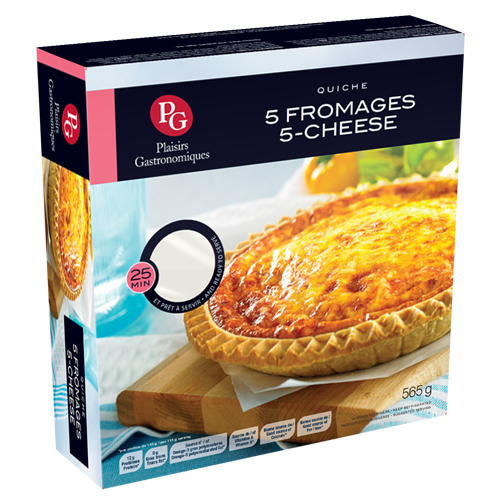 Quiche aux 5 fromages Plaisirs Gastronomiques