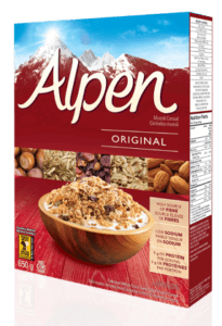Céréales Alpen Original de type muesli