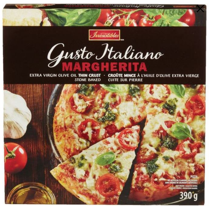 Pizza Irresistibles Gusto Italiano Margherita
