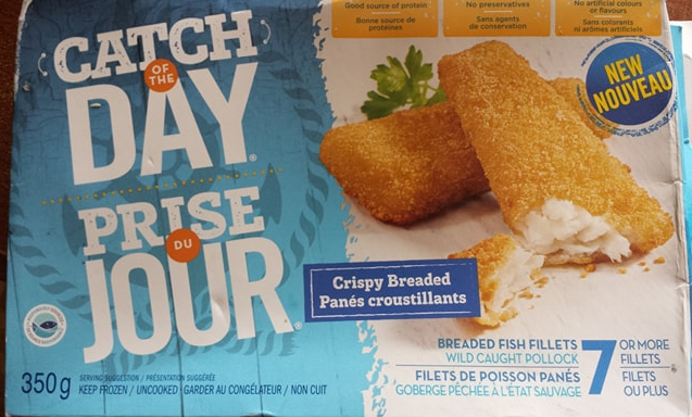 Prise du jour - filets de poisson panés