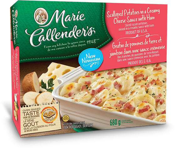 Gratin de pommes de terre et jambon dans une sauce crémeuse Marie Callender's