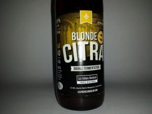 Bière blonde Citra de la microbrasserie Les Frères Houblon