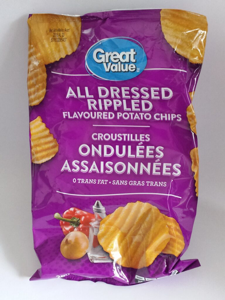 Croustilles ondulées assaisonnées Great Value