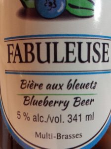 Fabuleuse bière aux bleuets