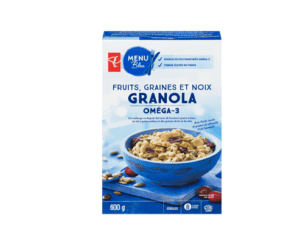 Fruits, graines et noix Granola de Menu Bleu par Le Choix du Président