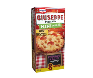 Mini pizzas au pepperoni et au bacon Giuseppe de Dr. Oetker