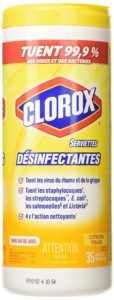 Serviettes désinfectantes Clorox