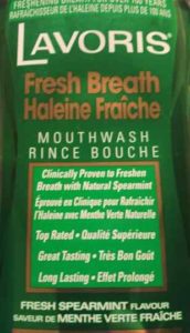 Rinche bouche Lavoris à la menthe verte