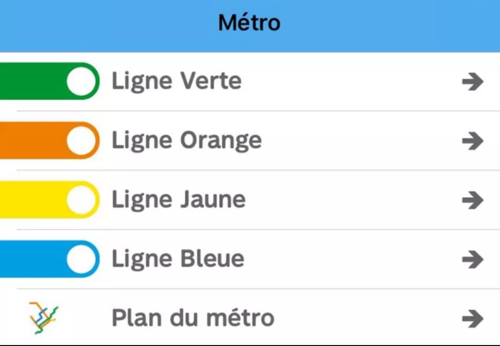Toujours rien de mieux que l'application mobile STM