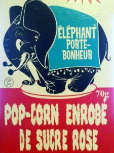 Pop-corn enrobé de sucre rose