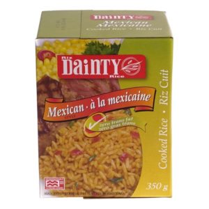 Dainty riz cuit à la mexicaine