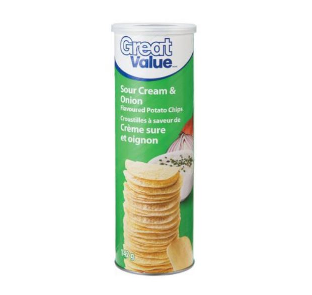 Croustilles crème sure et oignon Great Value