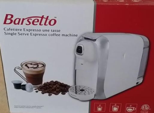 Cafetière Expresso une tasse Barsetto