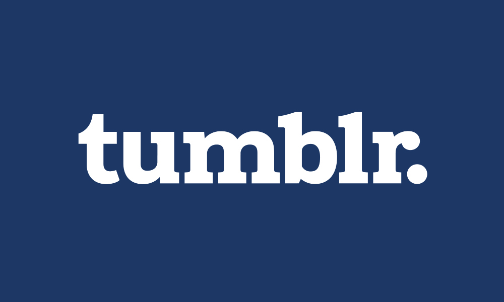 Logo du réseau social Tumblr en changement. Tout plein!