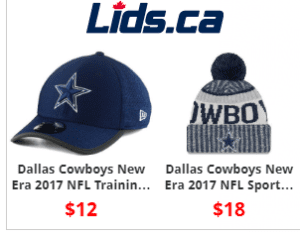 Surveillez bien les prix chez Lids.ca
