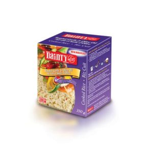 Riz cuit Dainty à l'ail rôti et huile d'olive