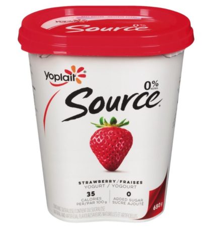 Yogourt Source aux fraises