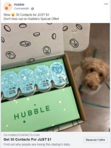 Hubble verres de contact