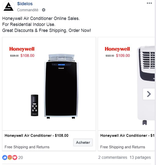 climatiseur portable Honeywell 14000 BTU