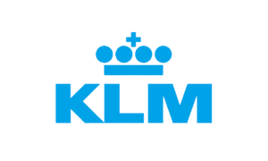 logo KLM. Une entreprise qui veut vous faire déculpabiliser de prendre l'avion qui pollue
