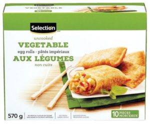 Egg rolls aux légumes de Selection