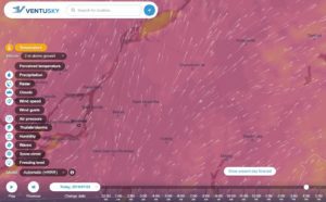 Le site Internet de Ventusky