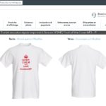 Vistaprint, conception de t-shirt personnalisé