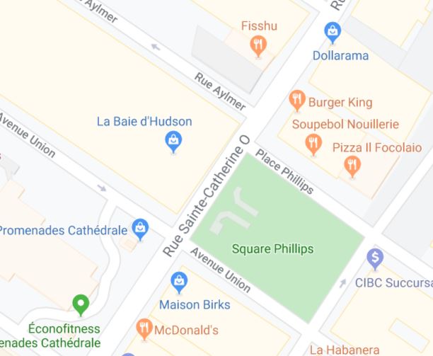 rue Sainte-Catherine à Montréal