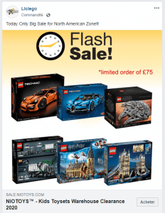 Facebook complice de fraude sur la vente de blocs LEGO?