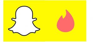 Tinder et Snapchat