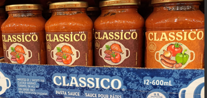 Nouveau look sur les pots de sauces Classico